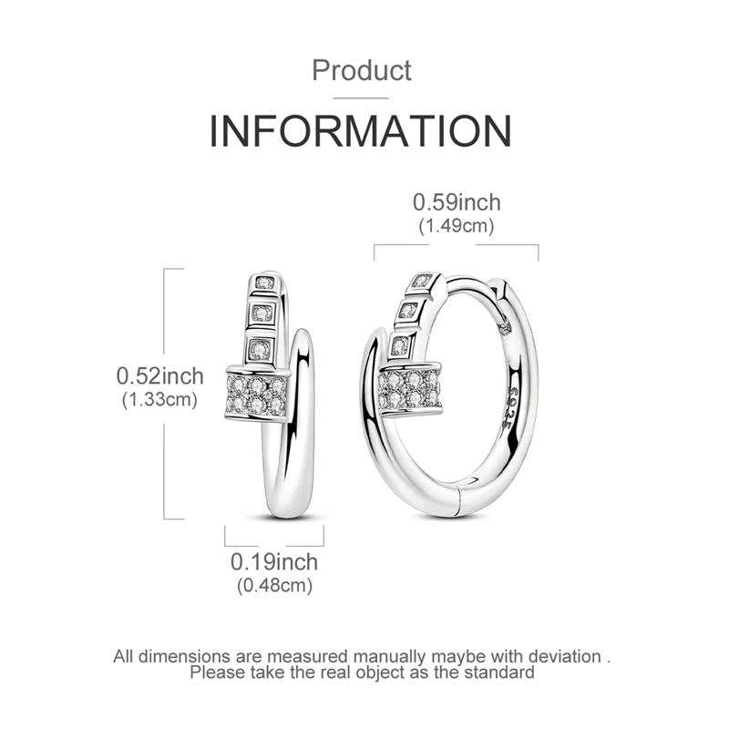 925 Sterling Silber Multi  Stilvolle Hoop Huggie Ohrringe für Frauen, Blaue Klare CZ, Vintage-Texturierter Muster, Alltagsschmuck für Partys – Detail 16