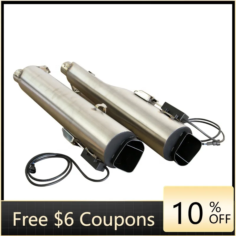 

STLF 18-Later Goldwing1800 Motorcycle Stainless Steel Muffler System ASC Adjustable Exhaust Pipe Performance Slip-on New 51mm Bo