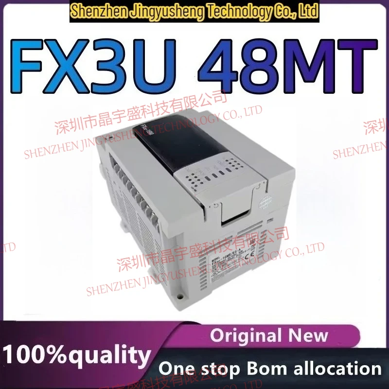 

New LE3U FX3U 48MT RS485 RTC (real Time Clock) 24 Input 24 Transistor Output 6 Analog Input 2 Analog Output Plc Controller