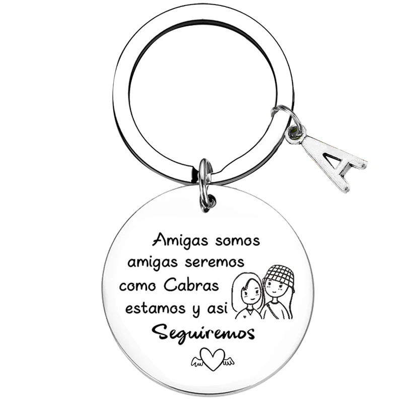 Spanish Llavero Amiga Friendship Gifts Keychains True Friends Gifts for Women Friends Birthday Friends Christmas Gifts