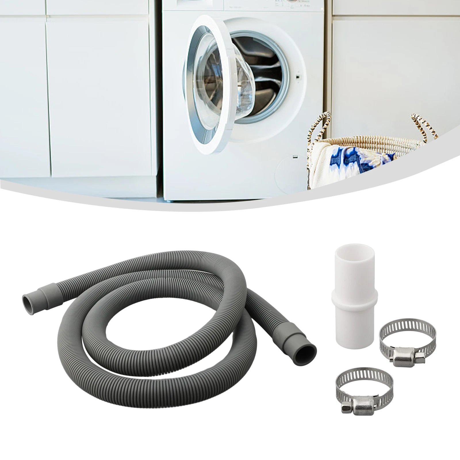 Universal Drain Hose Extension Pipe Kit For Washing Machine And Dishwasher Easy Installation And Compatibility