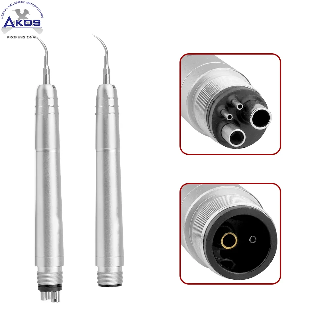 Dental Ultrasonic Air Scaler Handpiece Sonic Perio Scaling with 3 Tips 2 Hole/ 4 Hole Dentaist Tools