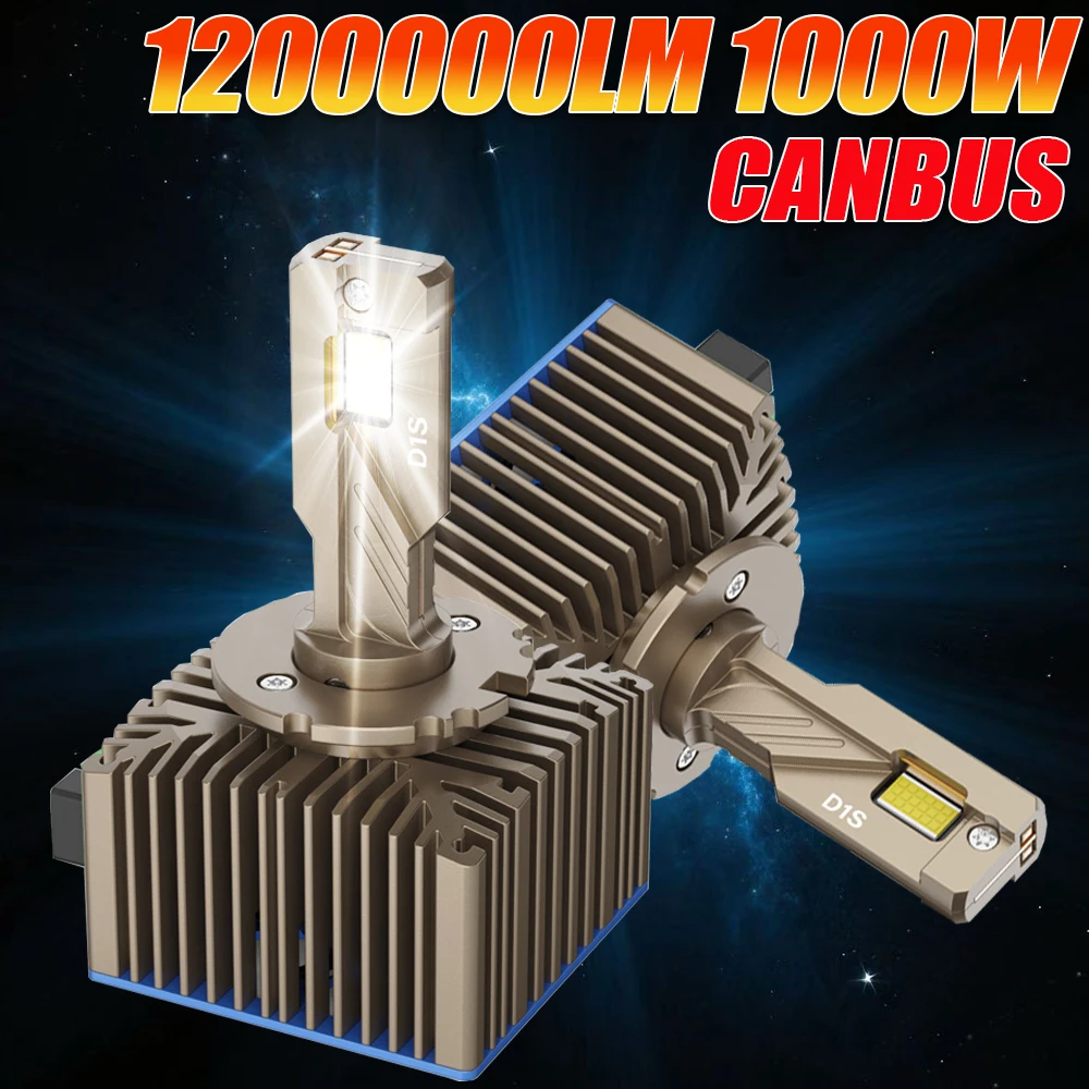 

D1S D3S Canbus Led D Series Car Headlamp 1200000LM D1R D3R D2S D2R D4S D4R D8S Auto Lamp HID Xenon Replacement 6000K Plug&Play