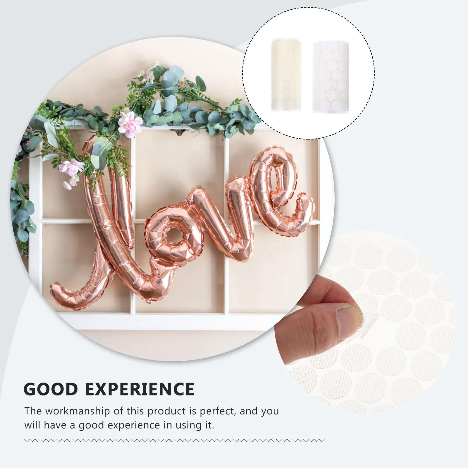 

Tape Self Adhesive Dots White Stickers Nylon PP Blended Round DIY Crafts Balloons Invitations Wedding Car Decor