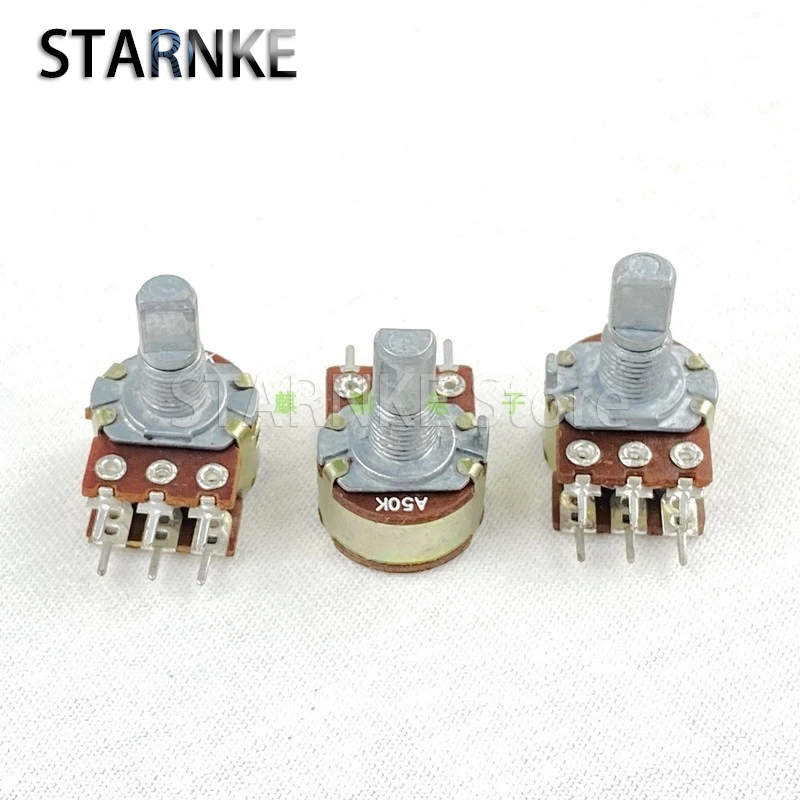 3PCS 16 Type 6-Pin Double B5K B10K A50K Amplifier Audio Speaker High And Low Gain Volume Potentiometer