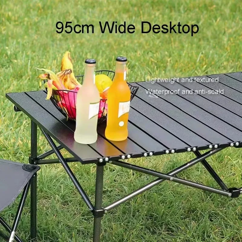 Outdoor Folding Long Table with Easy Carrying Bag Lightweight for Self-Driving Trips Long Table Portable Camping Folding Desk image 5
