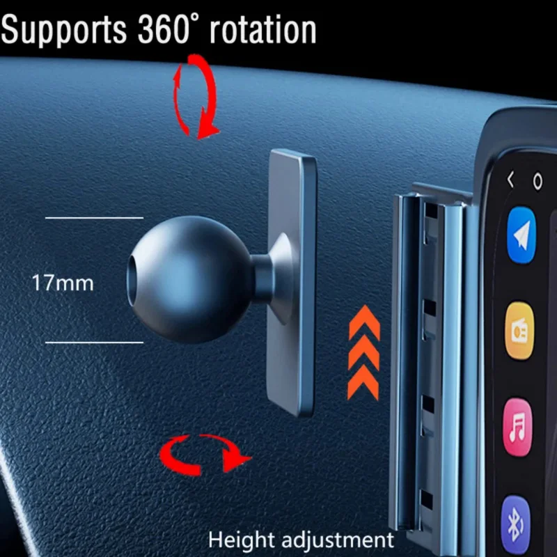 Car Phone Holder For Nissan Rogue T33 2021 2022 8-inch Screen Fixed Navigation Bracket 15W Wireless Charging Car Accessories