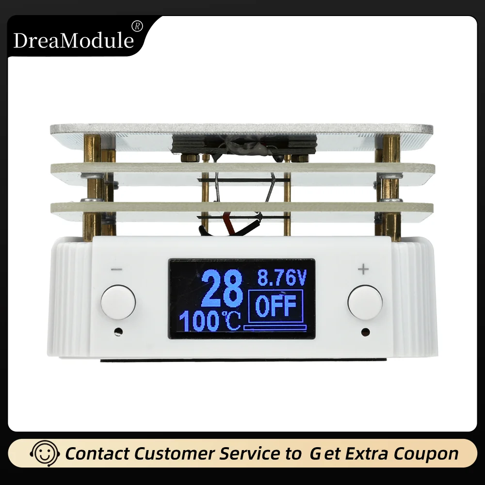 Stasiun solder suhu konstan Digital Mini bantalan pemanas yang dapat disesuaikan PD65W 20V alat las tipe C portabel