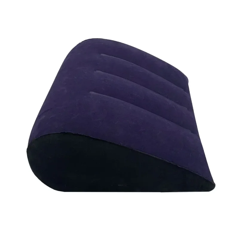 Inflatable Triangle Pillow Multi-Purpose Lumbar Leg Back Support Comfortable Flocking Surface Pillow Gift Wholesale
