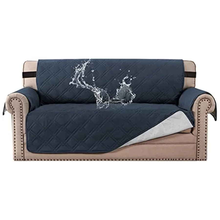 

100% Waterproof Slipcover Washable Cover for 2 Cushion Cover Non-Slip Furniture Protector with Silicone Backing Couch Cover for
