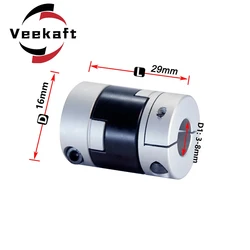 Oldham Slider Coupling D16L29 High Torque Low Inertia Screw Type Slider Coupling For Motor Connector CNC Drive Shaft