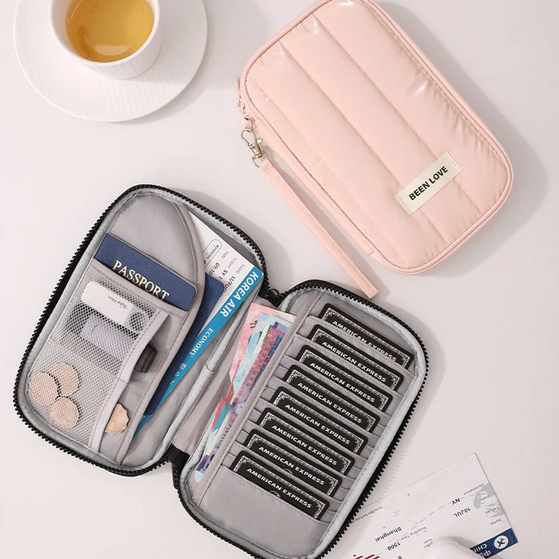 

Fashion Women Men Travel Passport Holder Cover Case RFID Cotton Credit ID Card Holder Case Ticket Protective Wallet Travel Bag