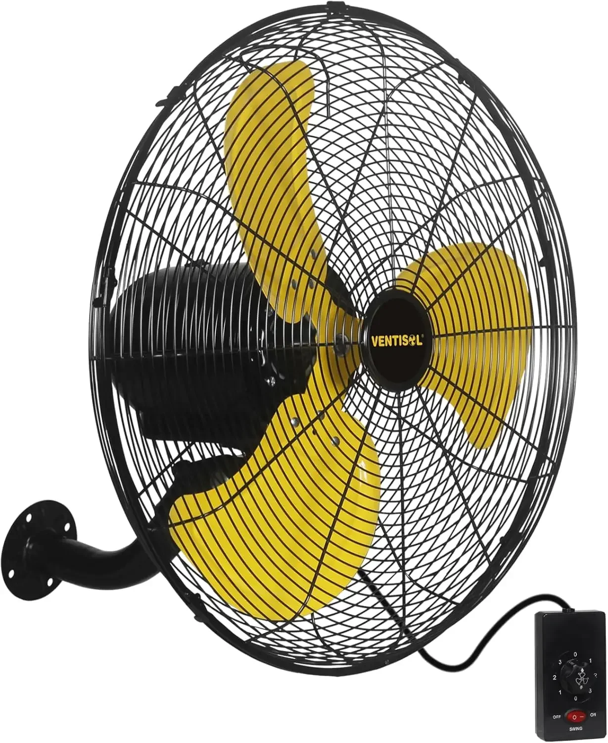 20 Inch High Velocity Oscillation Wall Mounted Fan for Porch, Greenhouse,Workshop,Home, Patio,-3 Speed Wall Fan Oscillating-4,95