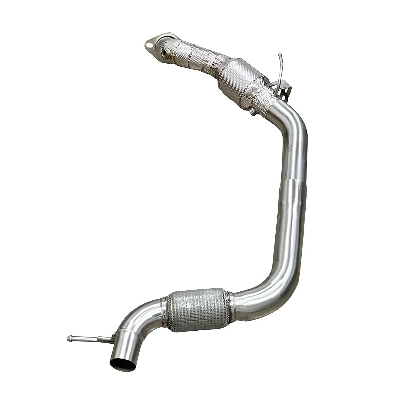 For Ford Mustang 2.3T Capacity Converter Header Exhaust Catless downpipe Ternary Catalyzed Race Accessories System