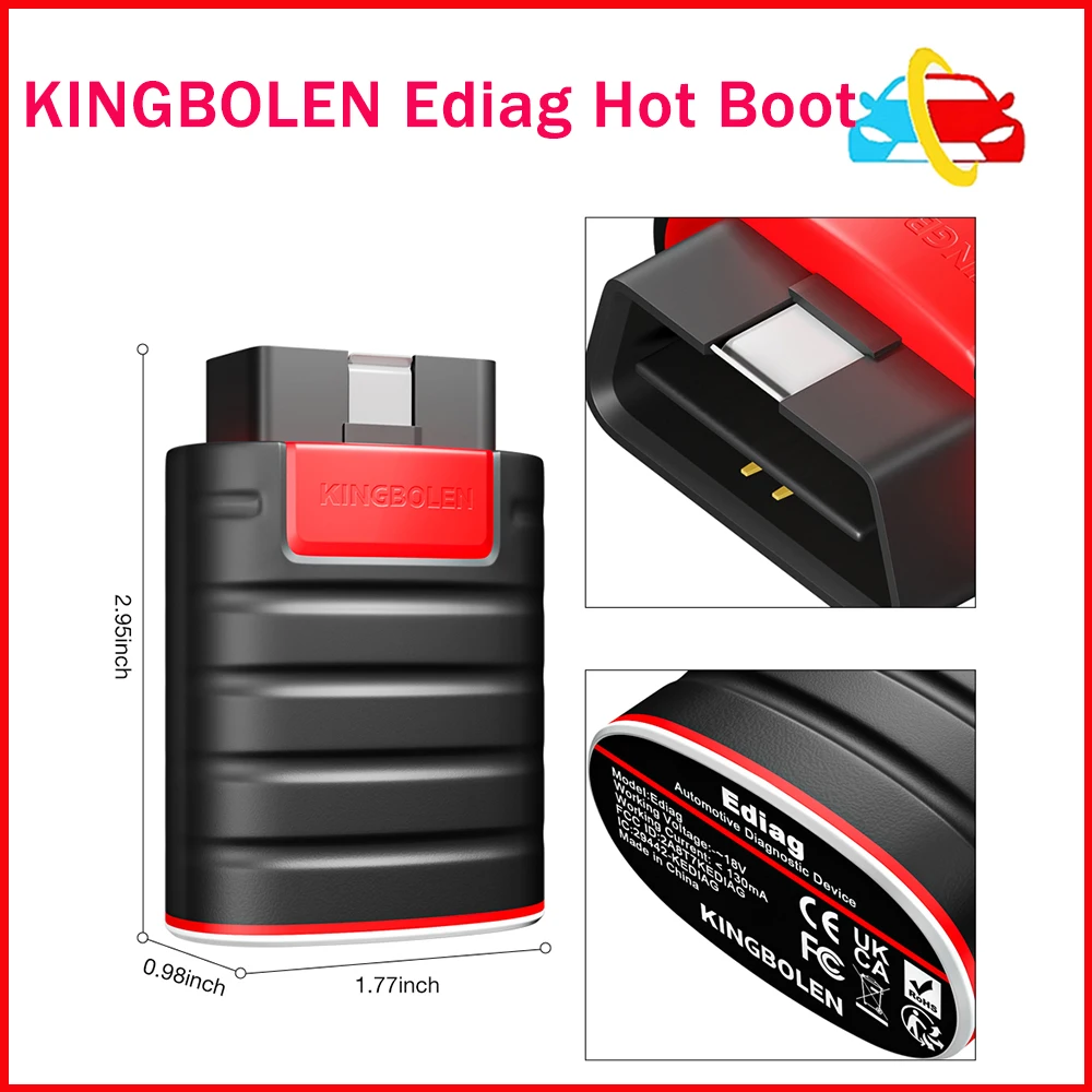 

KINGBOLEN Ediag Hot Boot All System Full Software 1 Year Free OBD2 Diagnostic Tools 16 reset ECU Coding active test pk THINKDIAG