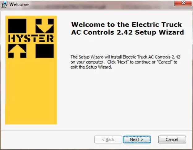 SpecDiag Hyster Electric Truck AC Controls Program ETACC v2.4K