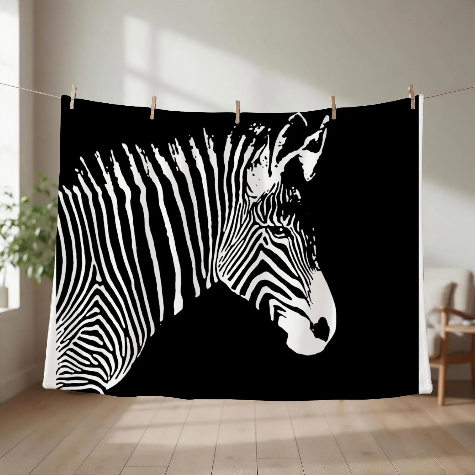 zebra Throw Blanket Bed Plush Shaggy cosplay anime Blankets