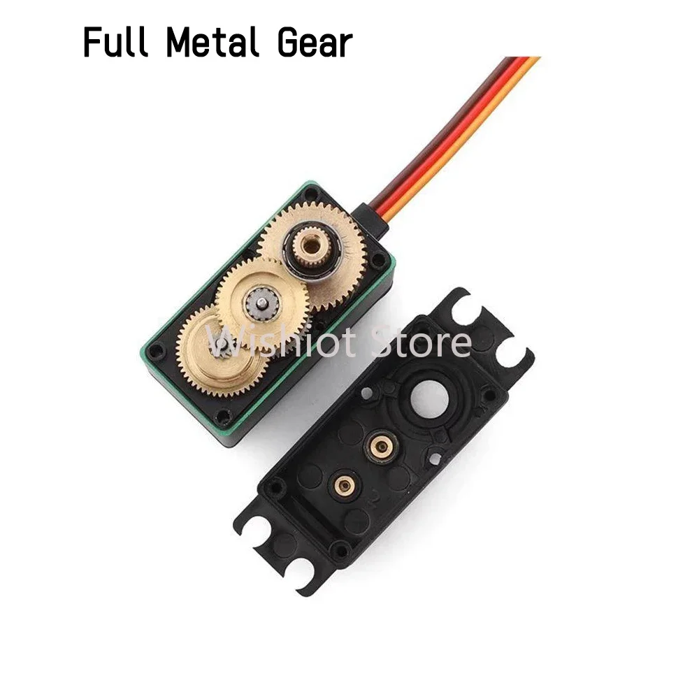 15KG 20KG 25KG 30KG 35KG Serwo cyfrowe o wysokim momencie obrotowym Pełna metalowa przekładnia 90 ° /180 ° /270 ° /360-stopniowy silnik serwo RC do robota samochodowego Baja