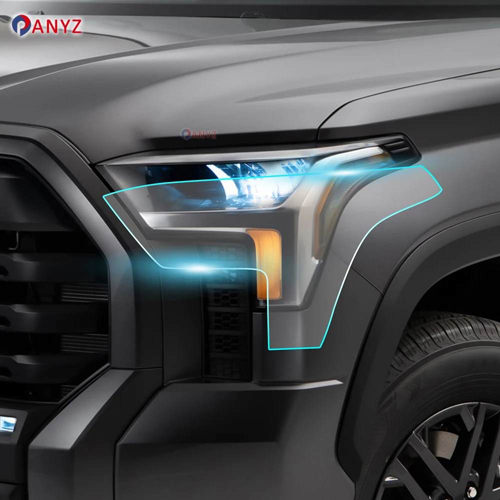 

8.5mil Pre-Cut for Toyota Tundra 2022 2023 2024 Car Clear Bra Kit Transparent TPU PPF Paint Protection Headlight Film