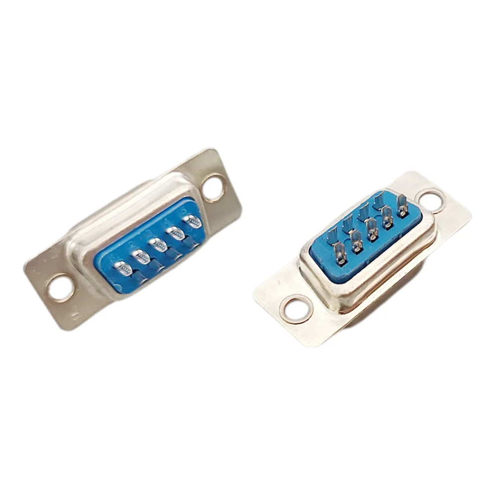 5/10PCS RS232 DB9 Connector PCB Mount Serial 9 Pin 2 Rows Solder Type Plug D-SUB Male Female Plug Socket Connector