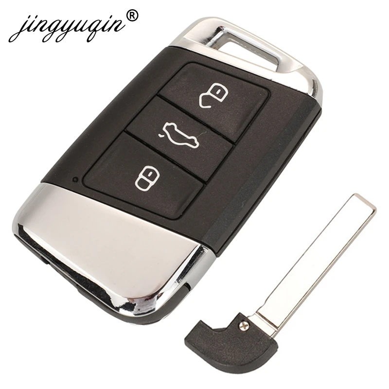 Jingyuqin inteligentny klucz zdalny 3 przyciski 315 Mhz / 434 MHz FOB dla volkswagena VW Magotan B8 Superb A7 Passat wariant 2015-2019 wymiana