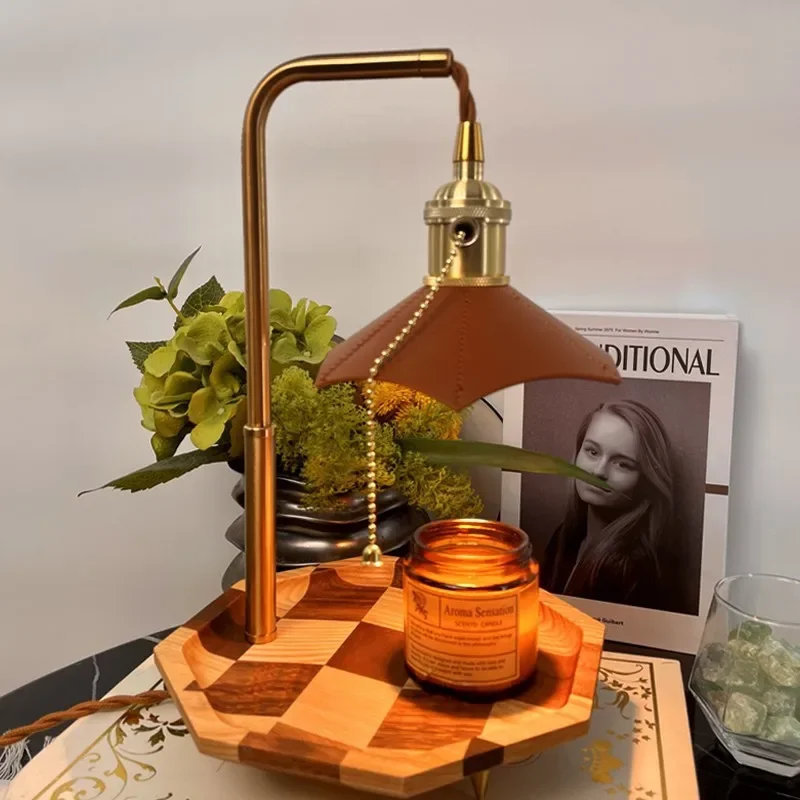 romatherapy wax melting lamp, retro candle melting lamp can be timed bedside desk lamp, no warm fragrance wax melting lamp gift