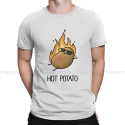 뜨거운 감자 캐주얼 TShirt 아빠 농담 인쇄 streetwear 편안한 T 셔츠 남자