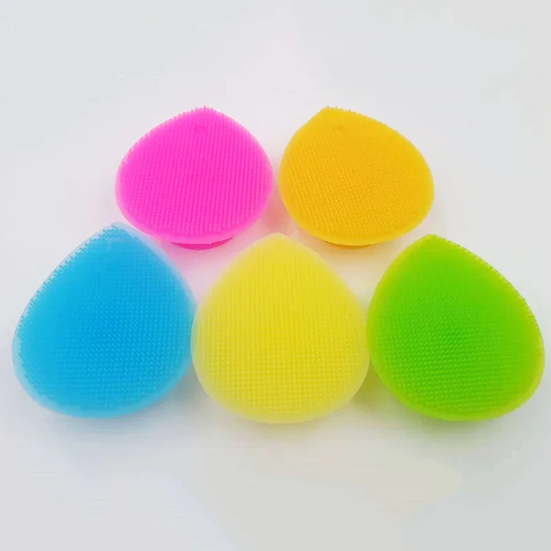 1pc escova de limpeza de silicone almofada de lavagem esfoliante removedor de cravo facial limpeza profunda escovas de rosto massageador de banho de bebê