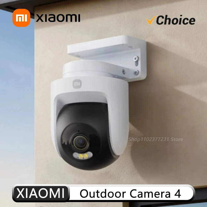 Original Xiaomi Smart Outdoor Camera 4 4K 8MP PTZ Dual Band WiFi 6 IP66 AI Human Tracking Color Night Vision Two-Way Audio CN