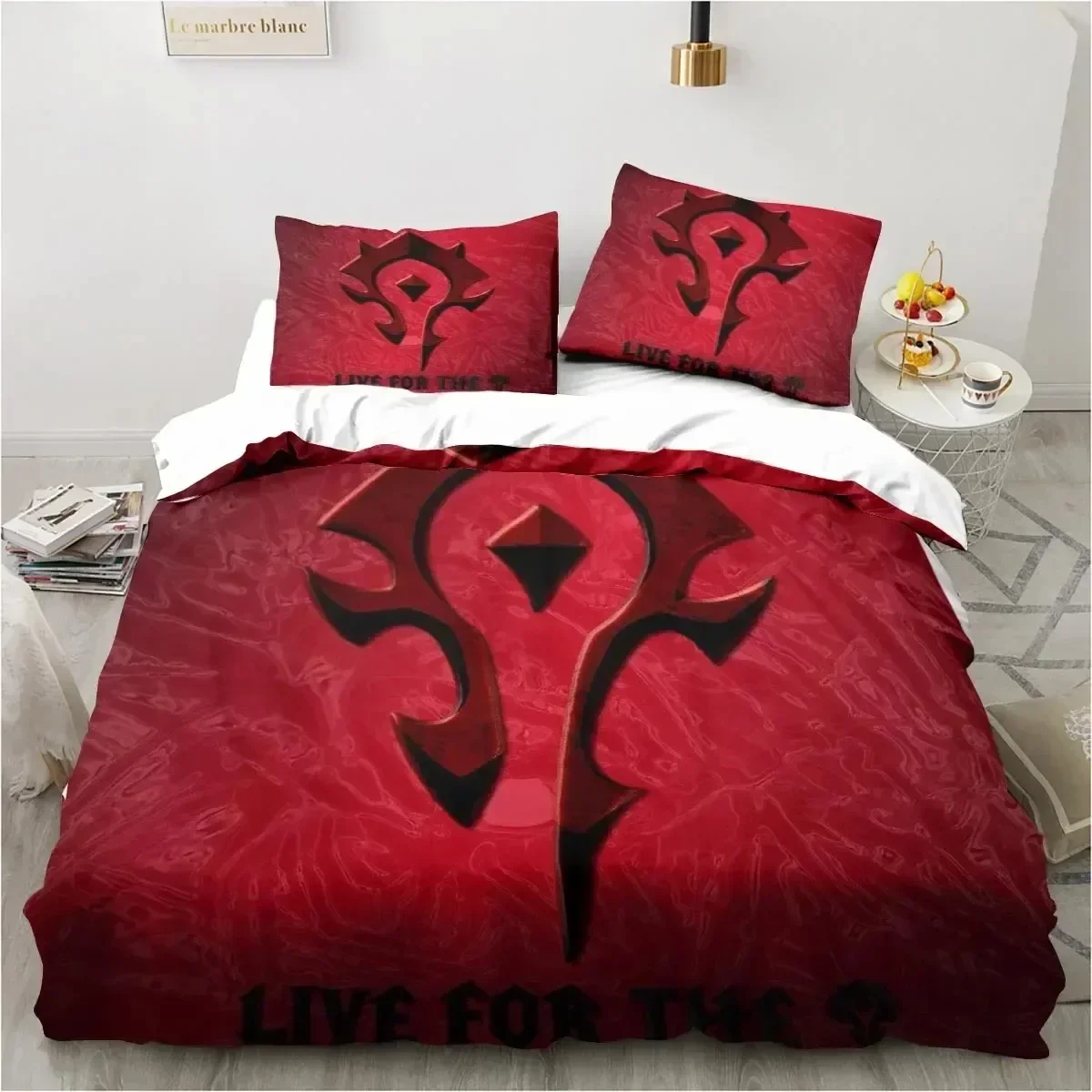 3D Printing Game World Warcraft Bedding Set Duvet Cover Bed Set Quilt Cover Pillowcase Comforter king Queen Size Boys Adult