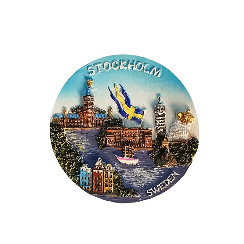 Sweden Amorous Feelings Fridge Magnets Tourist Souvenirs Crafts Refrigerator magnet Decoration Articles Handicraft Gifts