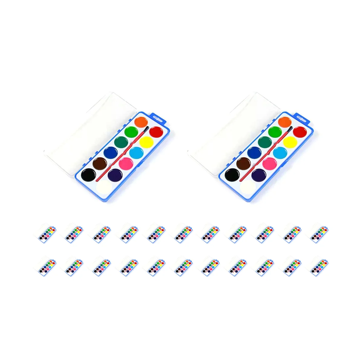 Water Color Paint Set Bulk Watercolor Paint Washable Watercolor Paint in 12 Colors for Learning Tool