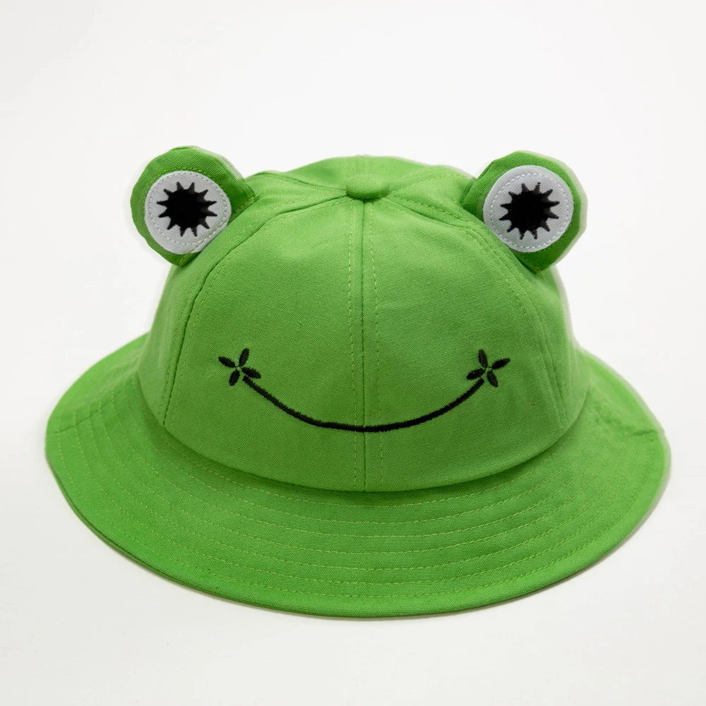 

Fashion Frog Bucket Hat for Women Summer Autumn Plain Women Panama Outdoor Hiking Beach Fishing Cap Sunscreen Female Sunhat Bob