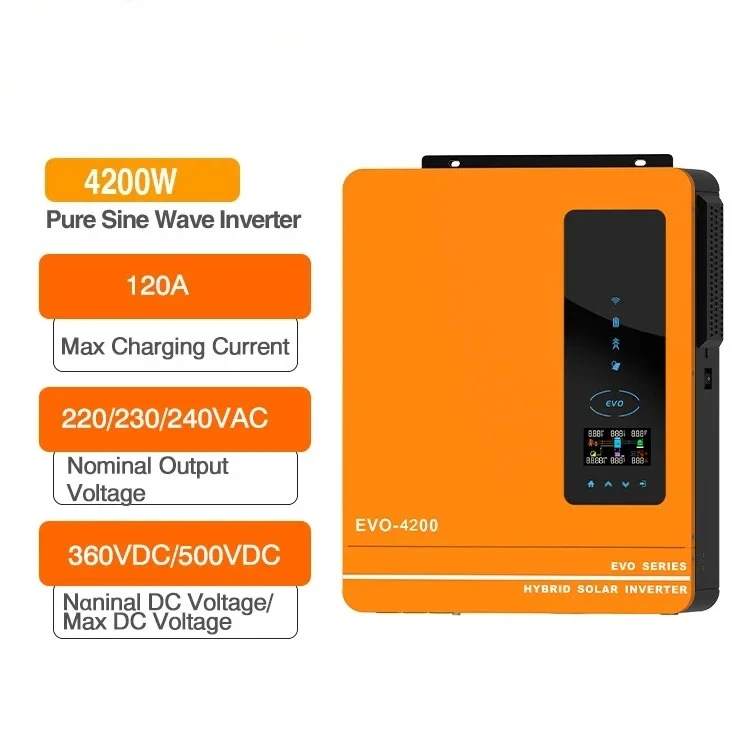 Anern 3.6 kw 4.2 kw 6.2 kw عاكس شمسي هجين خارج الشبكة للمنزل