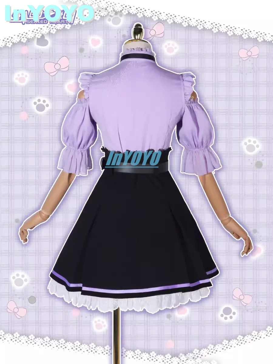 InYOYO Emilia Cosplay Costume Amine Re:Life In A Different World From Zero Lovely Sweet Dress Uniform Halloween Party Outfit