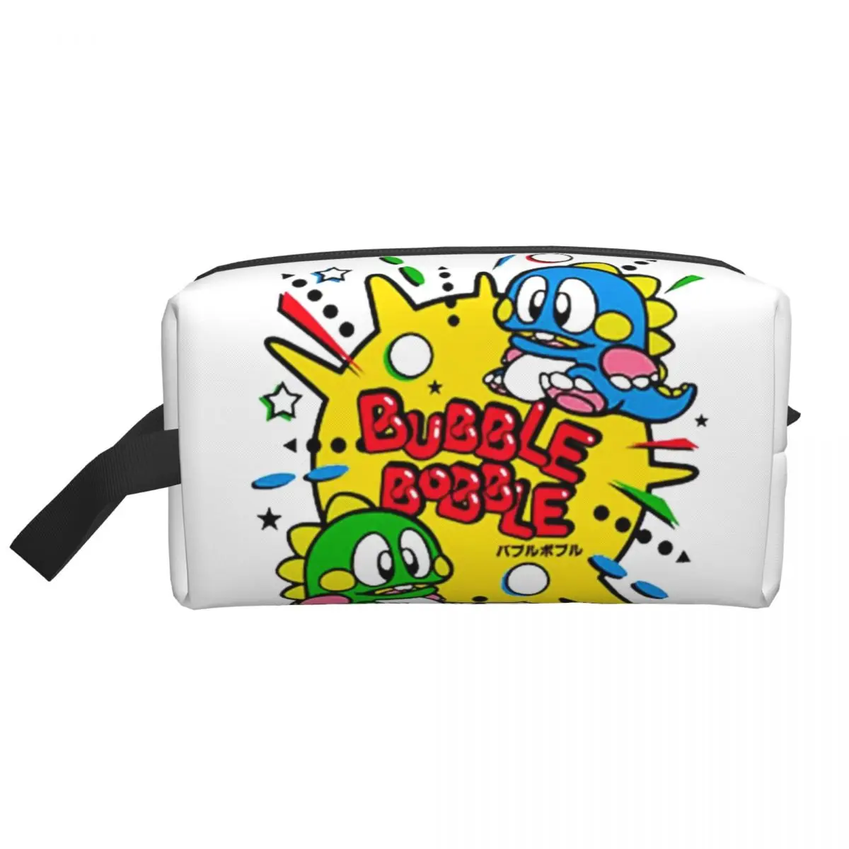 Bubbles Bobble Japanese FC Game Console Cosmetic Bag Women Cute Large Capacity Makeup Case Beauty Storage Toiletry Bags