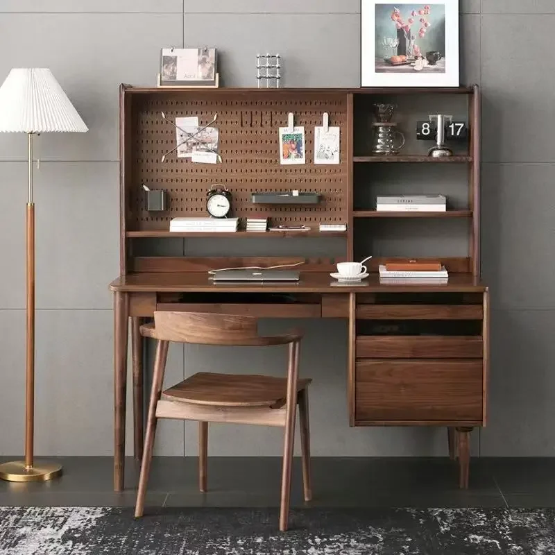 Customizable Customizable Simple Computer Desk Black Walnut Study Table Nordic Home Writing Desk
