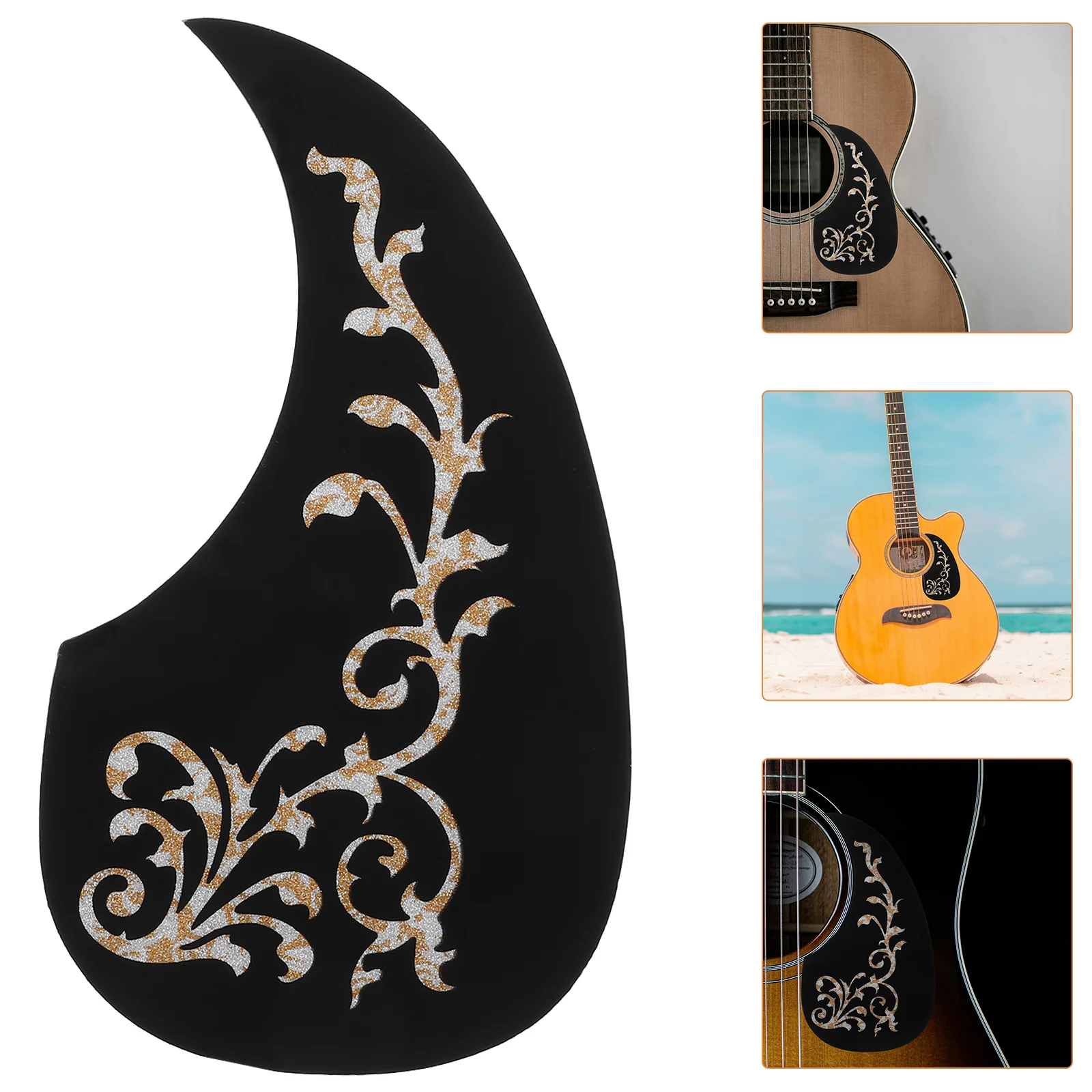 

Sticker Guitar Pick Accessories Classical Guard Plate Anti-scratch Black Pickguard