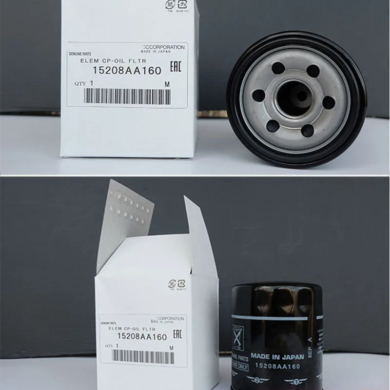 Car Original Parts Engine Oil Filter 15208AA100 &130&160 For Subaru Impreza Legacy Foreste BRZ XV  Outback Genuine parts