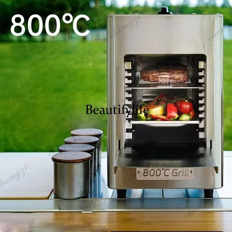 

A81 Indoor Outdoor Portable Gas High-Temperature 800 Degrees Steak Oven Stainless Steel Barbecue Oven Steak Machine