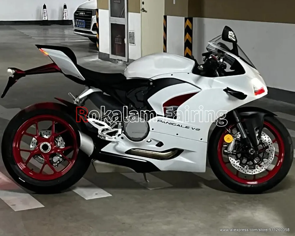 For Ducati Panigale V2 2020 2021 2022 V2 20-22 White Aftermarket Motorcycle ABS Fairing (Injection Molding)