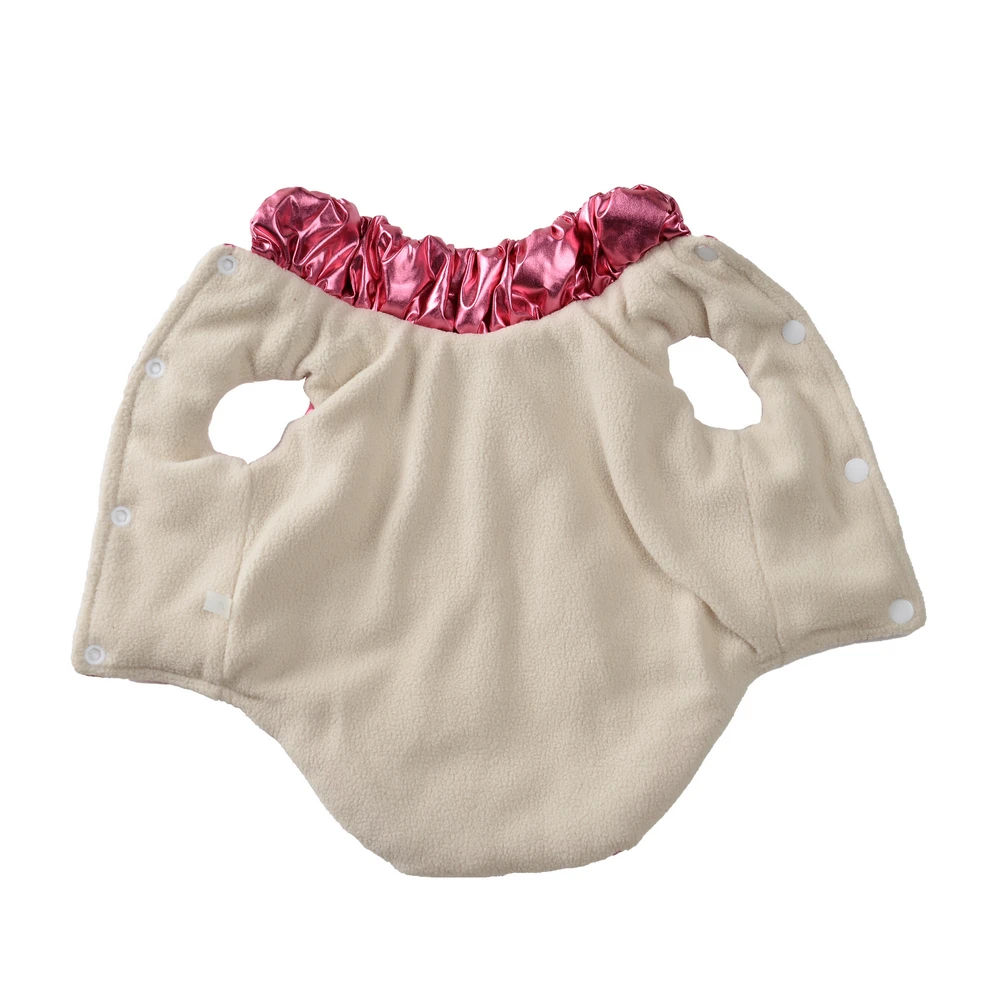 Warme Fleece-Hundejacke für Herbst und Winter, Kleidung für kleine und mittelgroße Hunde und Katzen, winddicht, für kaltes Wetter, Yorkie- und Pudel-Kostüm – Detail 6