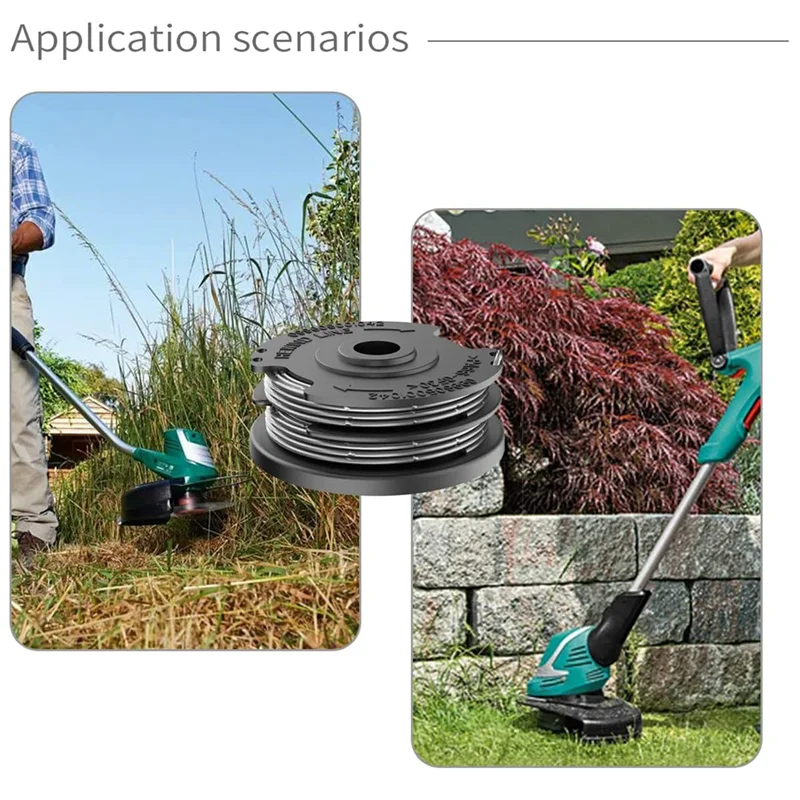 PORK-4Pcs 1.65 มม.6.1M F016800351 String Trimmer เปลี่ยน Spool Line สําหรับ ART 24 27 30 30-36 LI หญ้า Trimmer