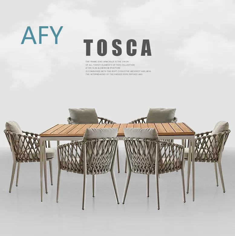 Nordic Outdoor Table and Chair Set for Patio Balcony Garden Terrace UV Resistant Waterproof Rattan Furniture for Outdoor