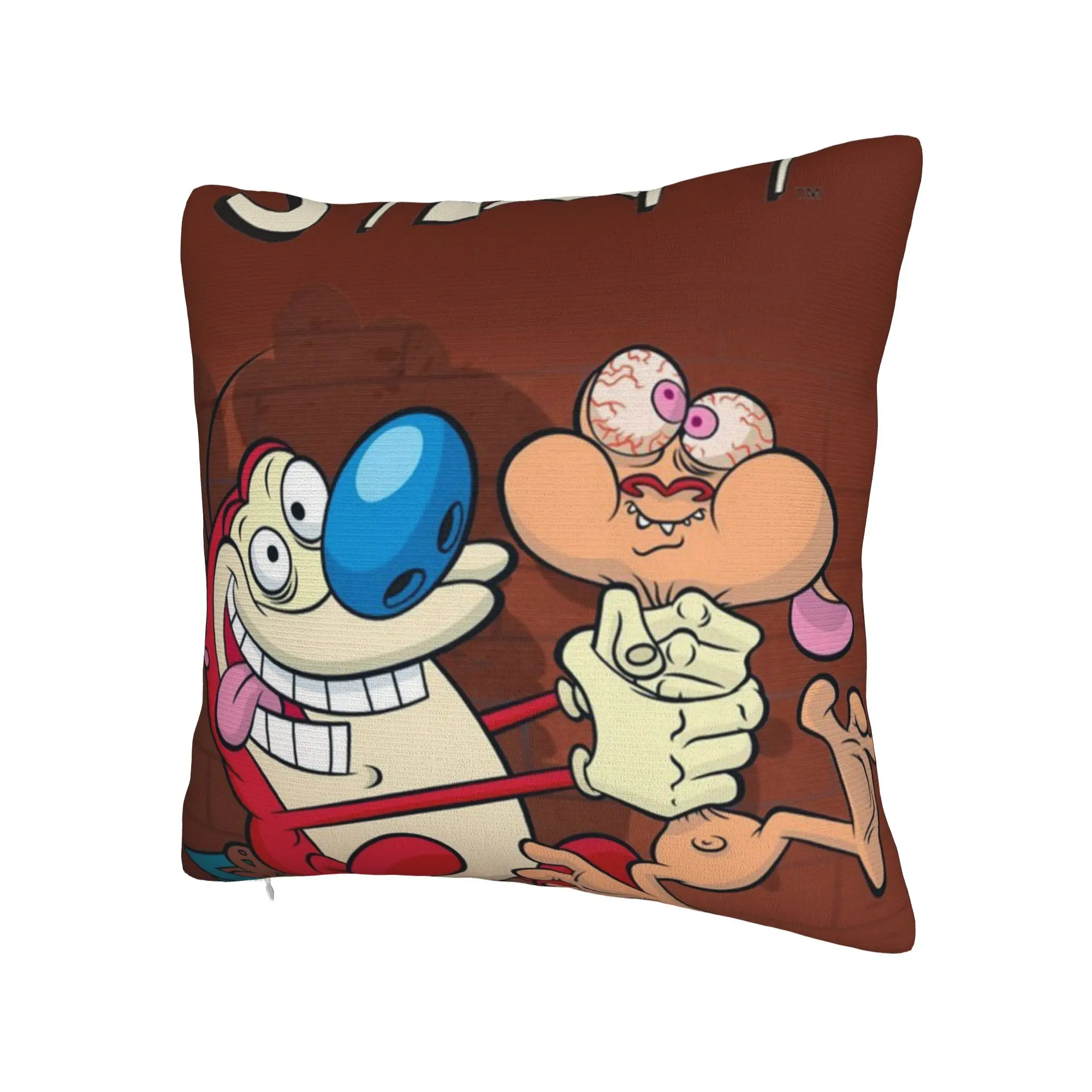 Decorative Pillow Cover The Ren & Stimpy Show Cartoon Stuff Sofa  Throw Pillow Case Cover Drop Shipping Multiple Sizes