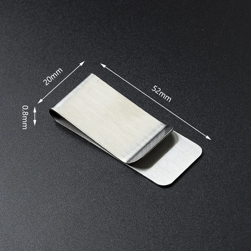 High Quality Stainless Steel Metal Money Clip Fashion Simple Stainless Steel Money Clip Dollar Cash Clamp Holder Wallet