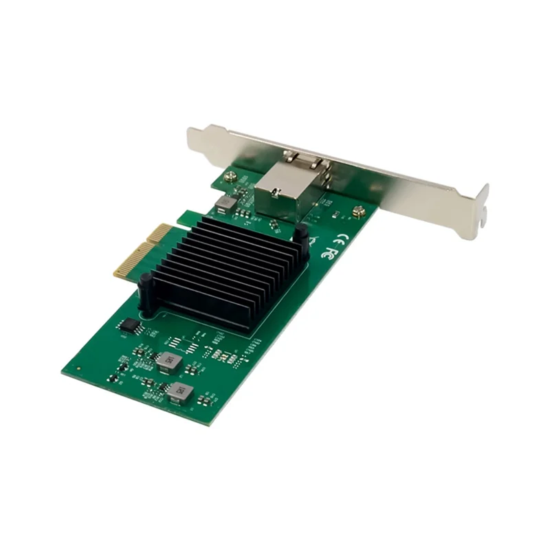 محول Pciex4 10G NIC مع شرائح AQC107 عالية الأداء محول شبكات 10Gbe بمنفذ واحد فقط بطاقة شبكة 10G