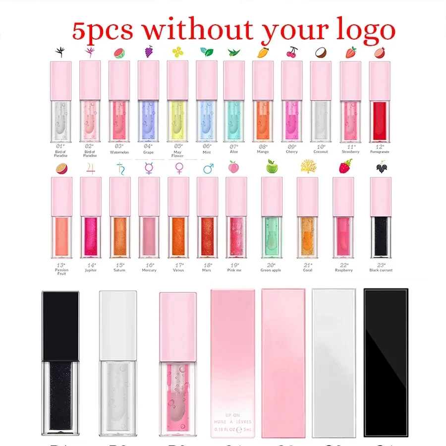 30-kleuren Dikke Lip Olie Label Private Gloss Custom Logo Langdurige Full Color Make-Up Plant Hydraterende Cosmetica Vegan