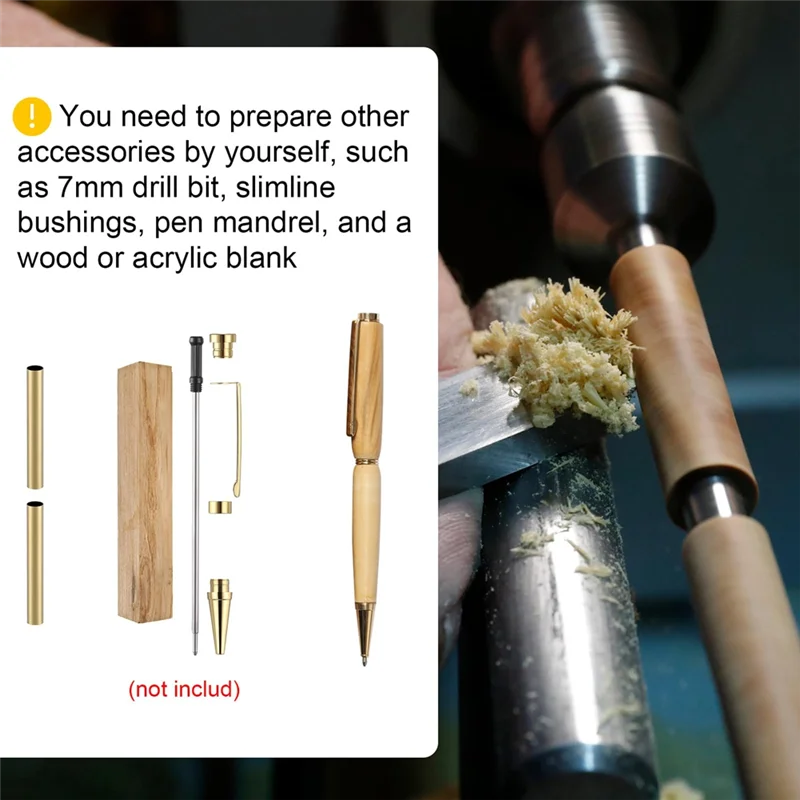 HJ-40Pcs 7Mm Slim Pen Pen Transfer Akcesoria zamienne do samodzielnego tworzenia długopisów Artykuły biurowe Prezenty dla przyjaciół