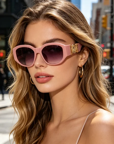 Fashion trend rectangular personalized glasses new small square sunglasses cat eye sports new